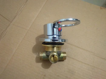 Vidric ก๊อกน้ำร้อนและเย็นสำหรับตู้ห้องน้ำ, ชุดก๊อกน้ำอ่างล้างหน้าอุปกรณ์ก๊อกน้ำแบบดึงออกได้สี่หลุมสำหรับอ่างอาบน้ำ 1