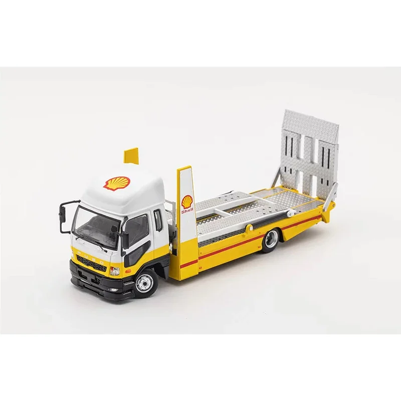 

In Stock GCD 1:64 Fuso Fighter MK2 Outriggers Raised Double Deck Tow Diecast Diorama Car Model Collection Miniature Toys