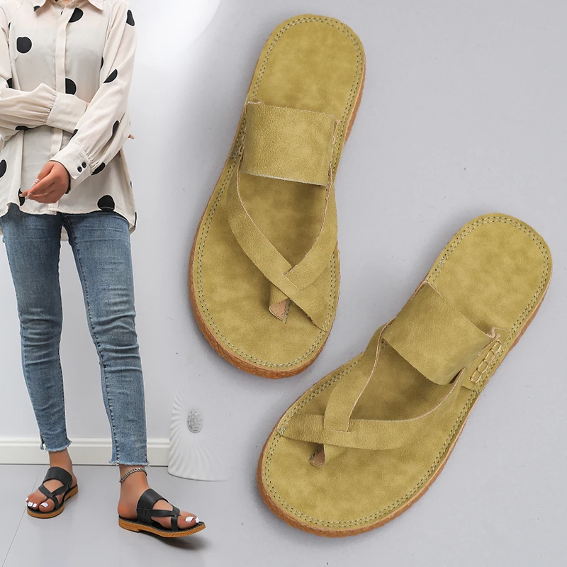 Summer Women Sandals Retro Flip Flops 