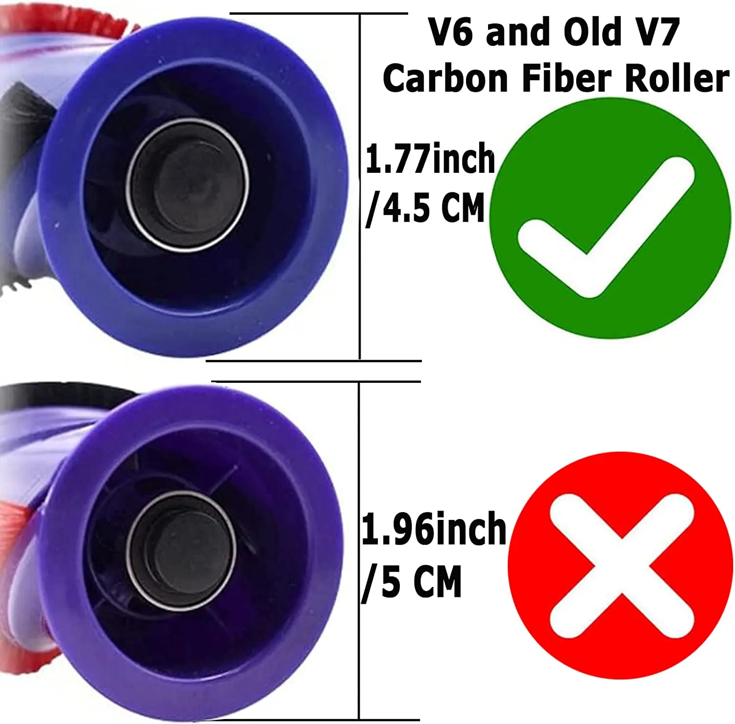 Roll Bar Substituição para DYSON V6 velho