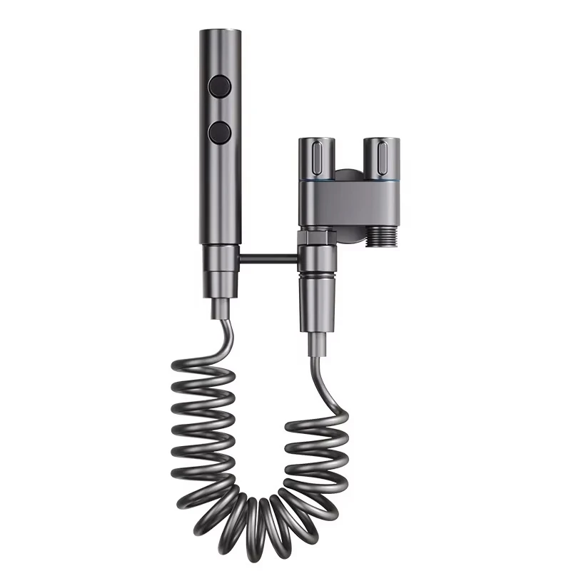 Handheld Bidet Sprayer Bathroom Accessories Bidet Shower Anal Cleansing Hygienic Shower Faucet Women's Dual Spout Valve 4