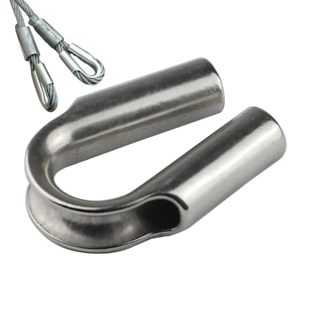 Description Picture 2 of itemRope Thimble Stainless Steel Thimble Rope Thimble Rigging For Wire Rope Cable Wire Rope Chain Thimble. Racking Tool Rail Clamps