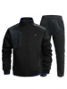 2pcs Sports Suit, Men's Classic Design Stand Collar Zip Up Jacket With Chest Pocket & Active Comfy Slightly Stretch Breathable P 1