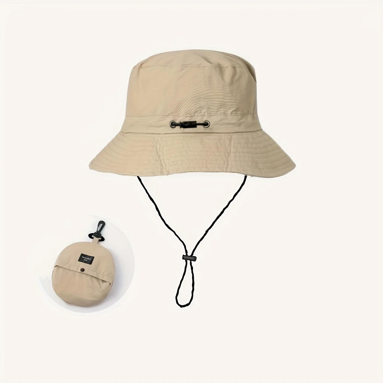 Aufbewahrbarer, wasserdichter Fischerhut, UV-beständiger, dünner, schnell trocknender Sommer-Sonnenhut, Sonnenschutzhut für Bergsteigen im Freien – Detail 5
