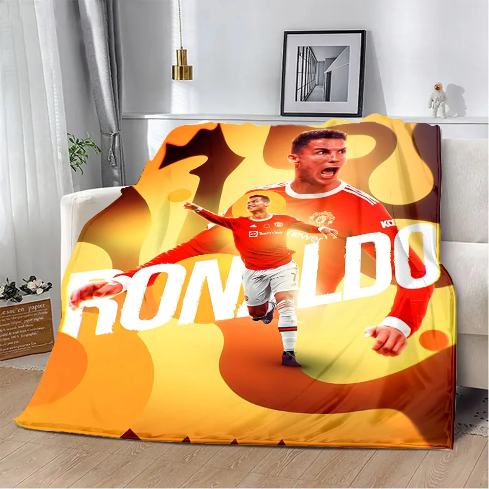 Printed Blanket Football star CR7 R-RonaldoS Blankets Warm Blanket Soft and Comfortable Blanket Home Travel Birthday Gift 4