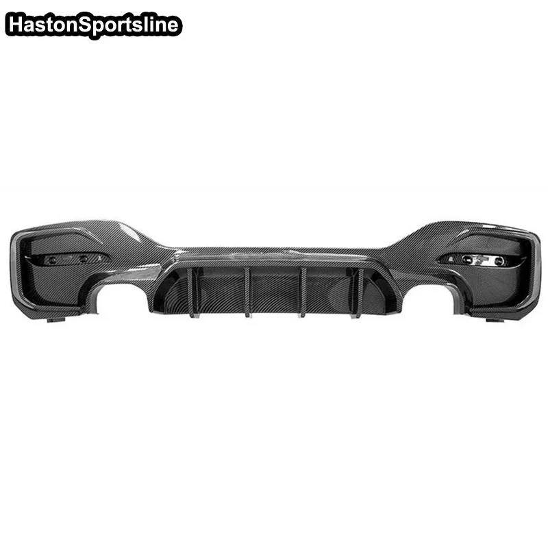 Carbon Look Diffusore Labbro Posteriore Spoiler Paraurti Per Bmw Serie 1 M Sport F20 F21 M135I M140I 2016-2019 Car Styling Abs