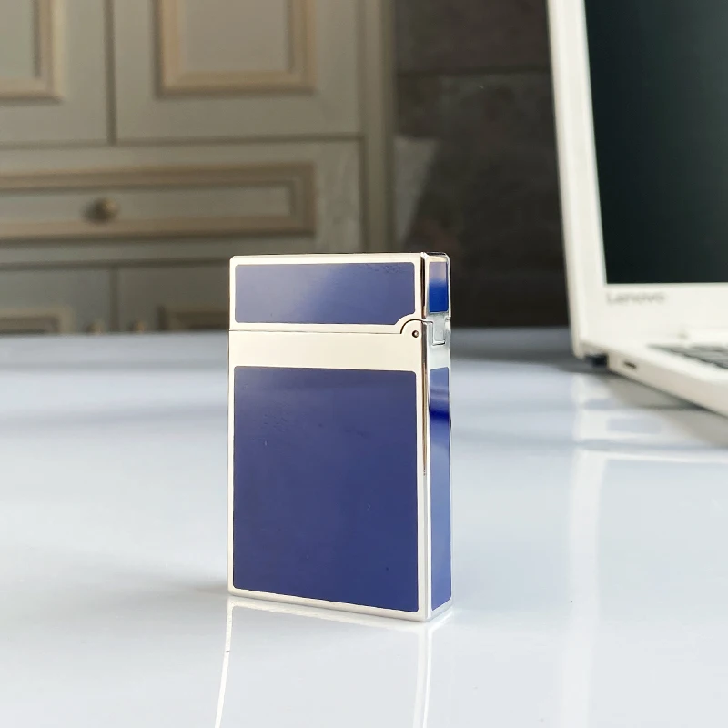 Windproof Lighter with Bright Sound for Men Retro Cigarette Gift Brass Shell