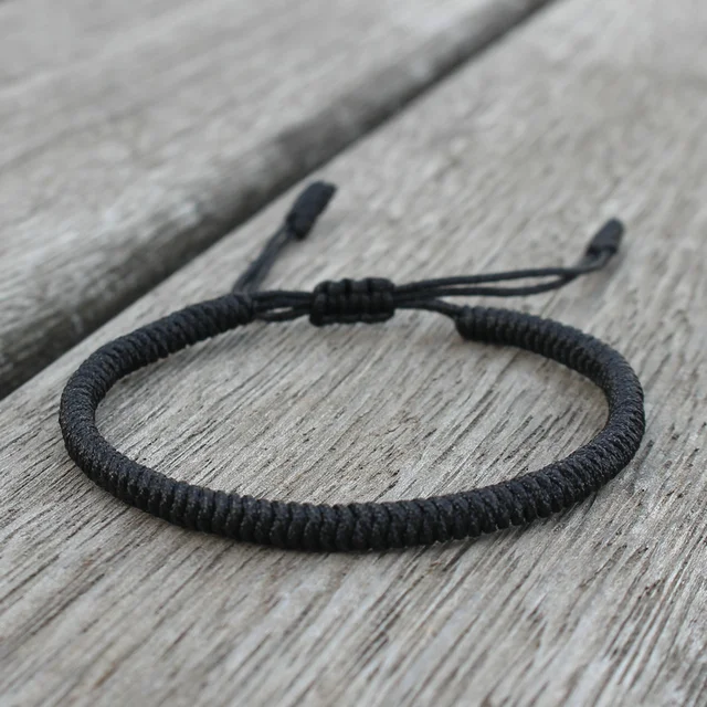 Bracelet bouddhiste tibétain porte-bonheur tressé à la main réglable noeud King Kong fil rouge bracelets porte-bonheur pour femmes hommes Couple amoureux