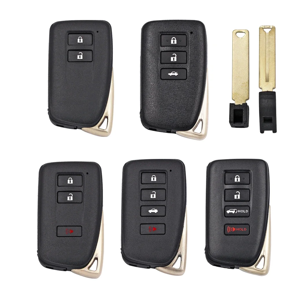 Ecusells Univesal Smart Key Shell for Toyota Camry RAV4 for Lexus Fit VVDI XM38 Key XSTO00EN XSTO01EN Lonsdor LT20 FT01 TB01 key case,car key shell,key shell