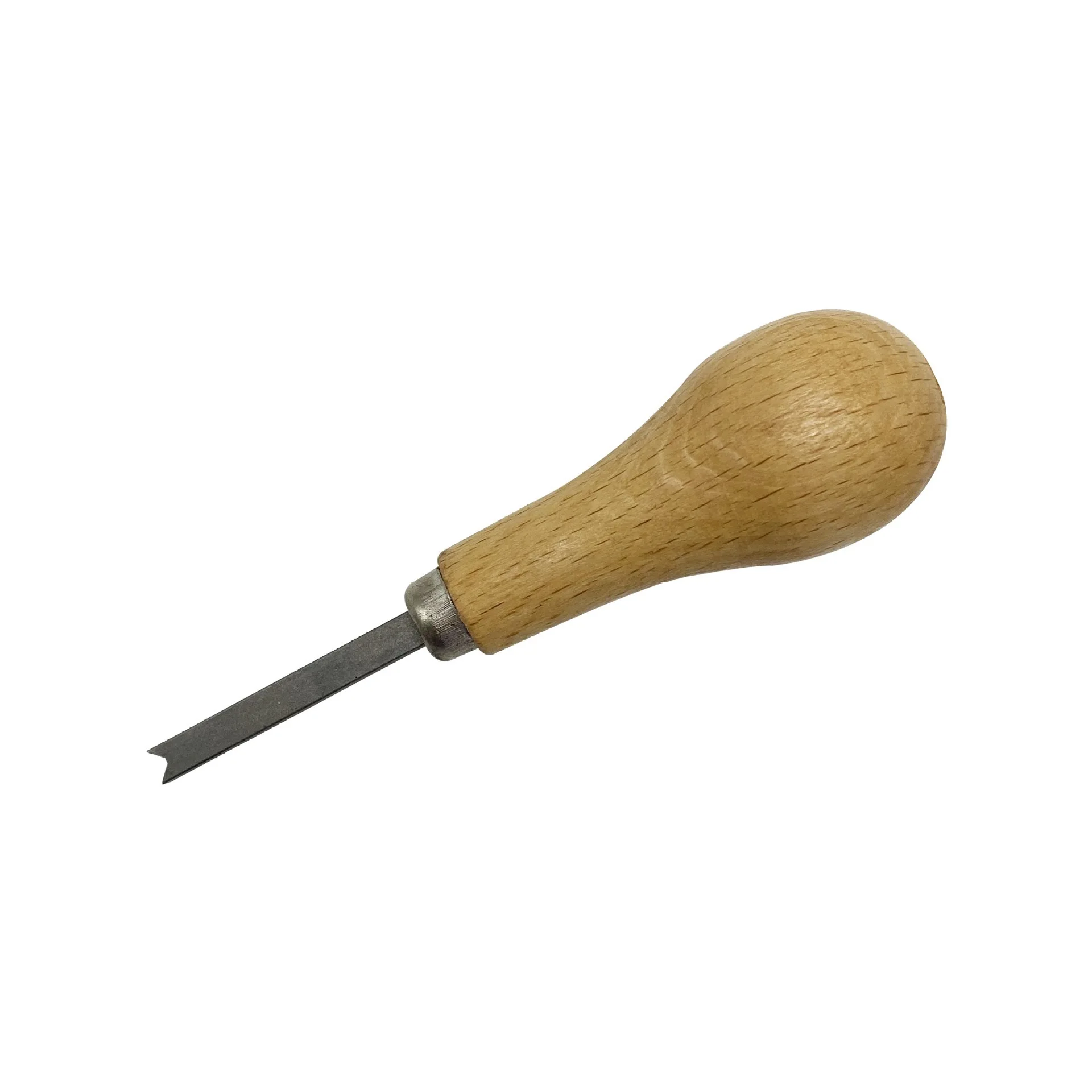 Grooved Square Bezel Pusher with Wooden Handle – Premium Jewelry Setting & Crafting Tool