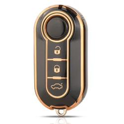 Premium TPU Car Remote Key Shell Case - Durable and Stylish Auto Accessory (Black)