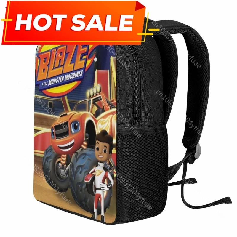 Cartoon Blaze and the Monster Machines Children's School Bag Leisure Travel Backpack Kindergarten Boys Cool Bookbag 2