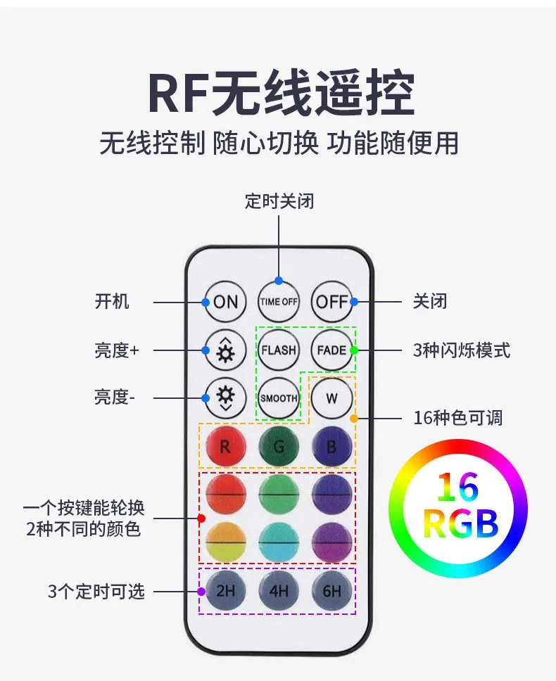 방수 LED 충전식 수중 조명, 수영장 및 수족관 조명, 조경 조명, USB 원격 제어 수중 조명