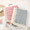 Cute Bear Muslin Squares Cotton Baby Blanket for Newborn Plaid Infant Swaddle Blanket Babies Accessories Bed Summer Comforter 6