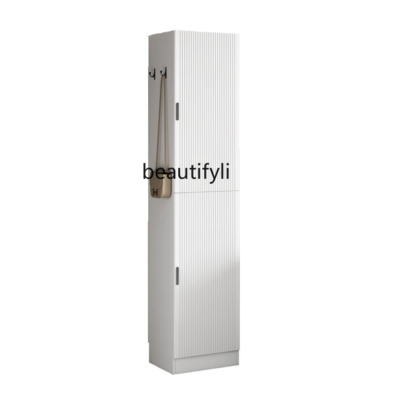 

Home Doorway Storage Small Shoe Cabinet Narrow High Gap Storage Cabinet Vertical Elevator Entrance Heightening Locker