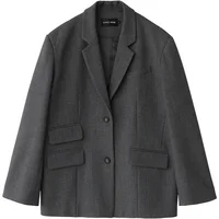 CHICVEN  Women Office Lady Blazer Cuff Embroidery Wide Shoulder Twill Suit Women's Autumn Ladies Outerwear  Stylish Tops - Image 5