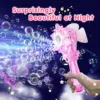 VATOS Recharge Bubble Wand X2 for Kids Girls Boys LED Electric Auto Snowflake Bubble Blower Gun With LED Light Music Outdoor Fun 3