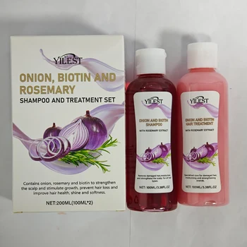 Shampoo per capelli da 200 ml Crescita rapida dei capelli Shampoo per la ricrescita dei capelli con cipolla al rosmarino Nutriente Anti perdita di capelli Prodotto efficace per la crescita dei capelli