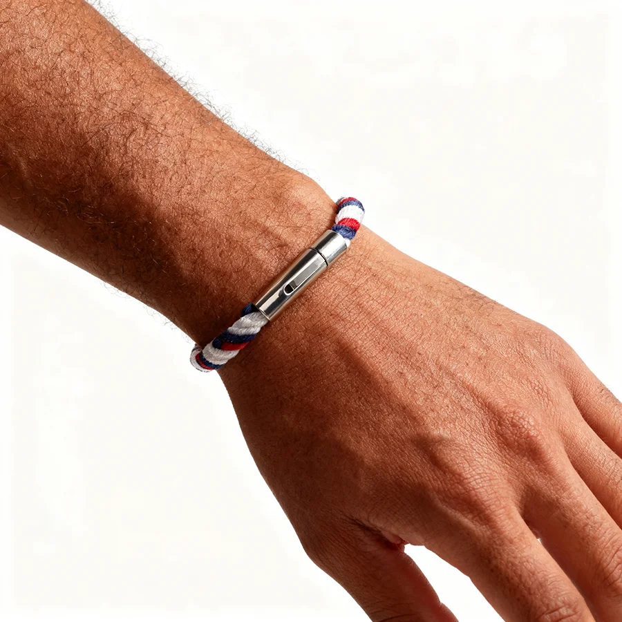 Stainless Steel Paracord Bracelet for Men