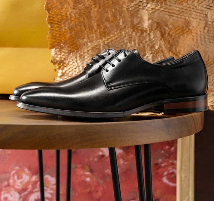 High Quality High Quality Formal Leather Formal Leather Men Dress Shoes Breathable Mens Casual Shoes Italian Luxury Brand 2