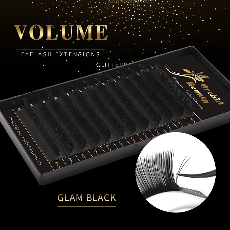 Orchid Beauty Individual Volume Eyelash Extensions False Eyelashes Artificial Lashes For Makeup Handmade Natural Classic Lashes