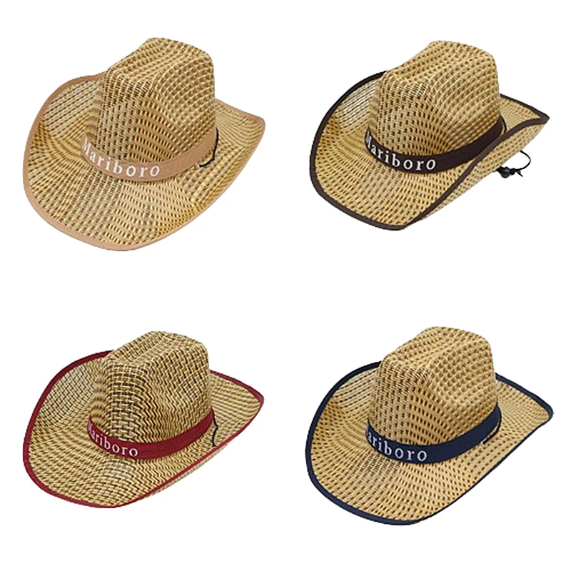 New Summer western cowboy hat visor caps for women decor LED cowboy cowgirl hat light up Summer beach night for men
