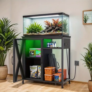 30 Gallon Metal and Wood Tank Stand 1