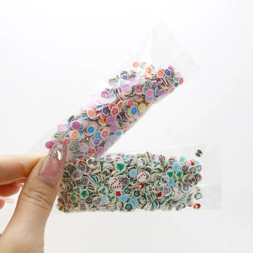 Mix Fruit Soft Clay Slime Animal Flower Slice Resin Filler 1000pcs Nail Art Epoxy Mold DIY Crafts Making polymer clay slices craft toys craft supplies