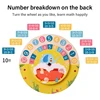 Kids Montessori Materials Wooden Clock Toys Time Learning Teaching Aids Educational Toys For Children School Clever Board Toy 6