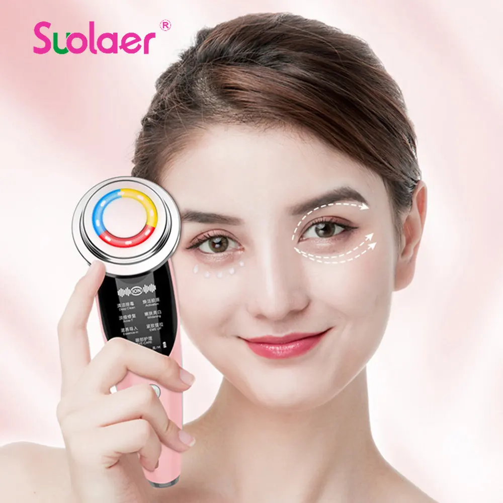 7 In 1 Face Lifting Devices RF Radio Frequency Skin Tightening LED