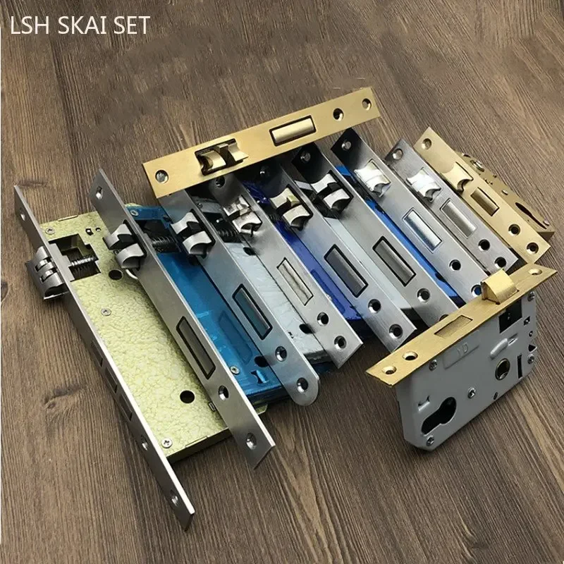 Security Door Lock Cylinder Home Single Tongue Mute Anti-Theft Lock Core Indoor Hardware Accessories