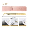 DIYDAY Anti-slip Eyelash Extension Tweezers Stainless Steel Fiber Tip Lashes Precision Tweezer for Makeup Tools 3