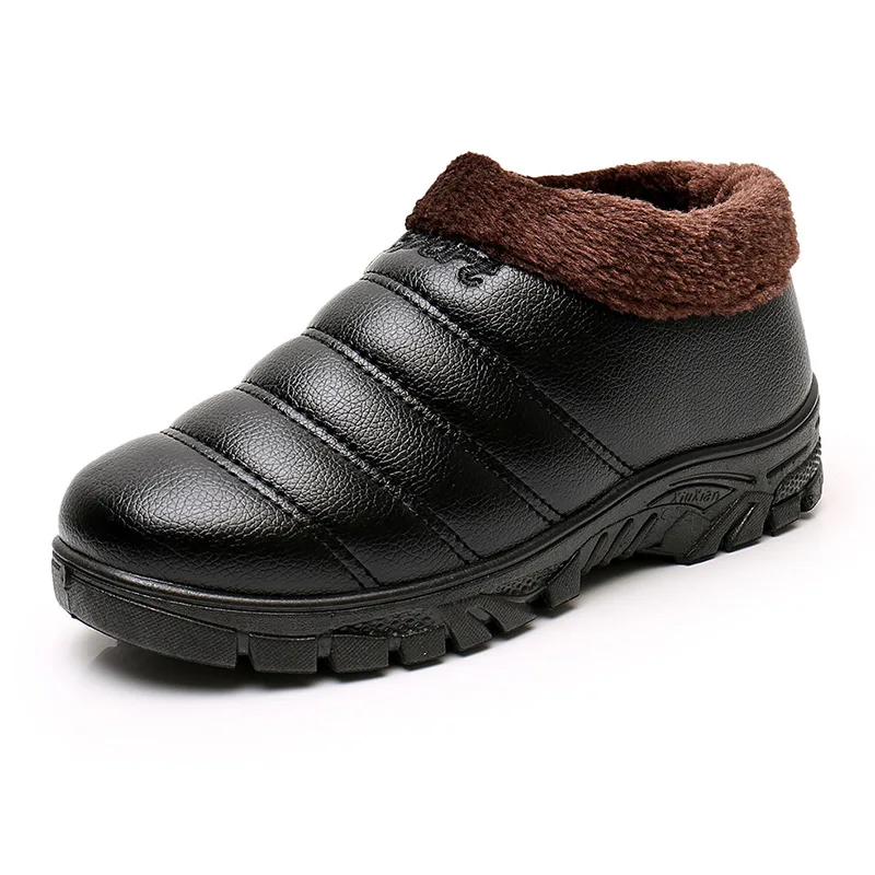 Men Boots Lightweight Winter Shoes for Men Snow Boots Waterproof Winter Footwear Plus Size 45 Slip on UniAnkle Winter Boots