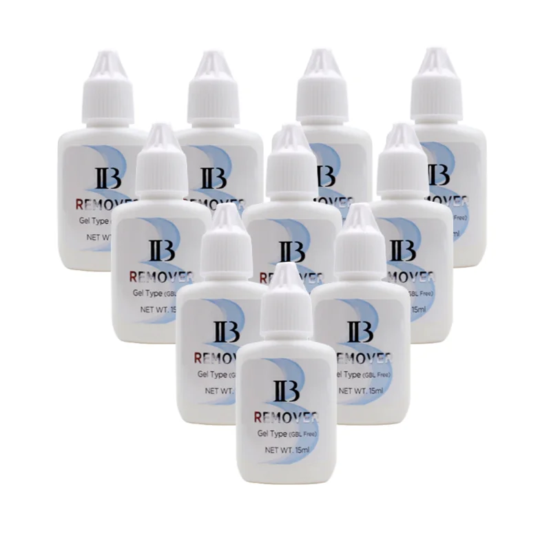 Eyelash Glue Remover 5/10pcs IB Glue Remover GBL Free For Eyelash Extension 15ml Clear Gel Type Debonder Original Korea Removal Adhesive Helper