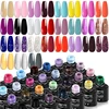 Nail Polish Kit Acrylic Nail Kit Poly Nail Gel Set With Nail Lamp Nails Extension Glitter Gel UV Building Gel Manicure Tools Set 4