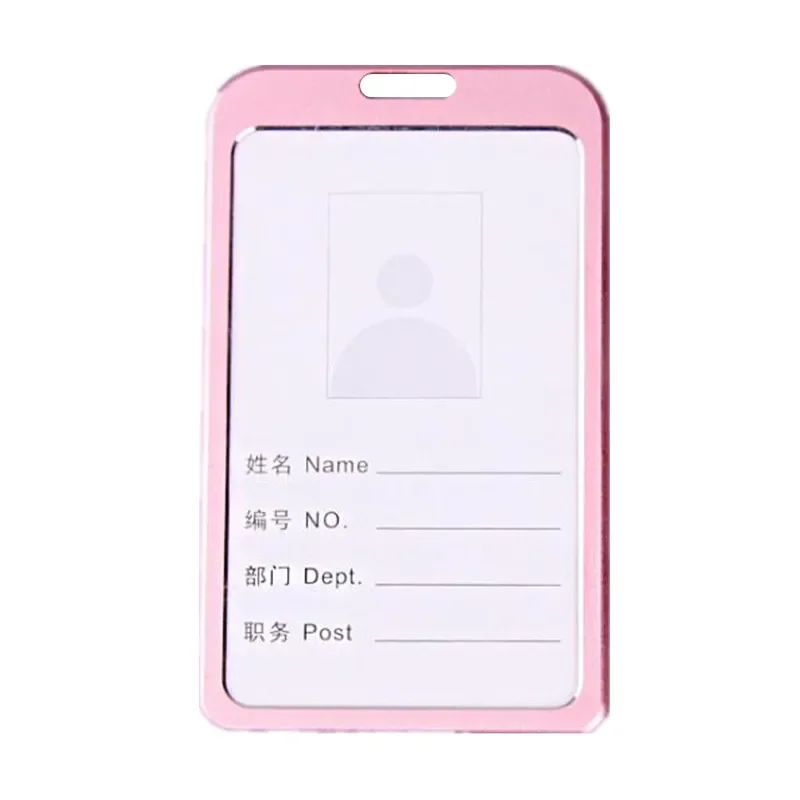 Wallet Card Holder Card Holder ID Card Holder ID Card Case Card Case Holder Aluminum Alloy ID Tag Working Permit Case Employee's Business Pass Bus Work Card Holder Sleeve Metal Staff