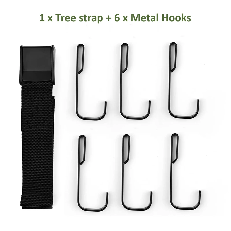Treestand Strap Hangers Hooks Outdoor Hunting Accessory Bow Gear holder for Hunting Camping Hiking Camping Lightweight