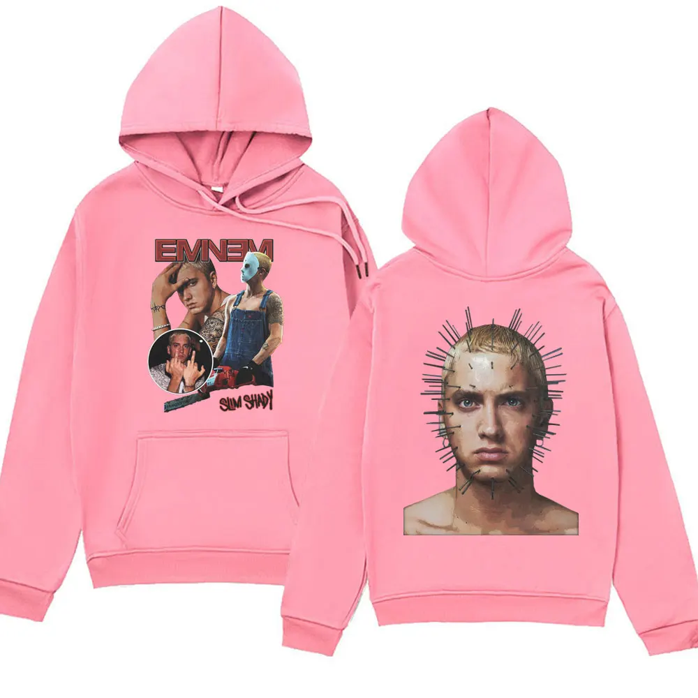 Rapper Eminem Anger Management Tour Hoodie Vintage Harajuku Funny Sweatshirts Long Sleeve Men Women Streetwear Hip Hop Hoodies