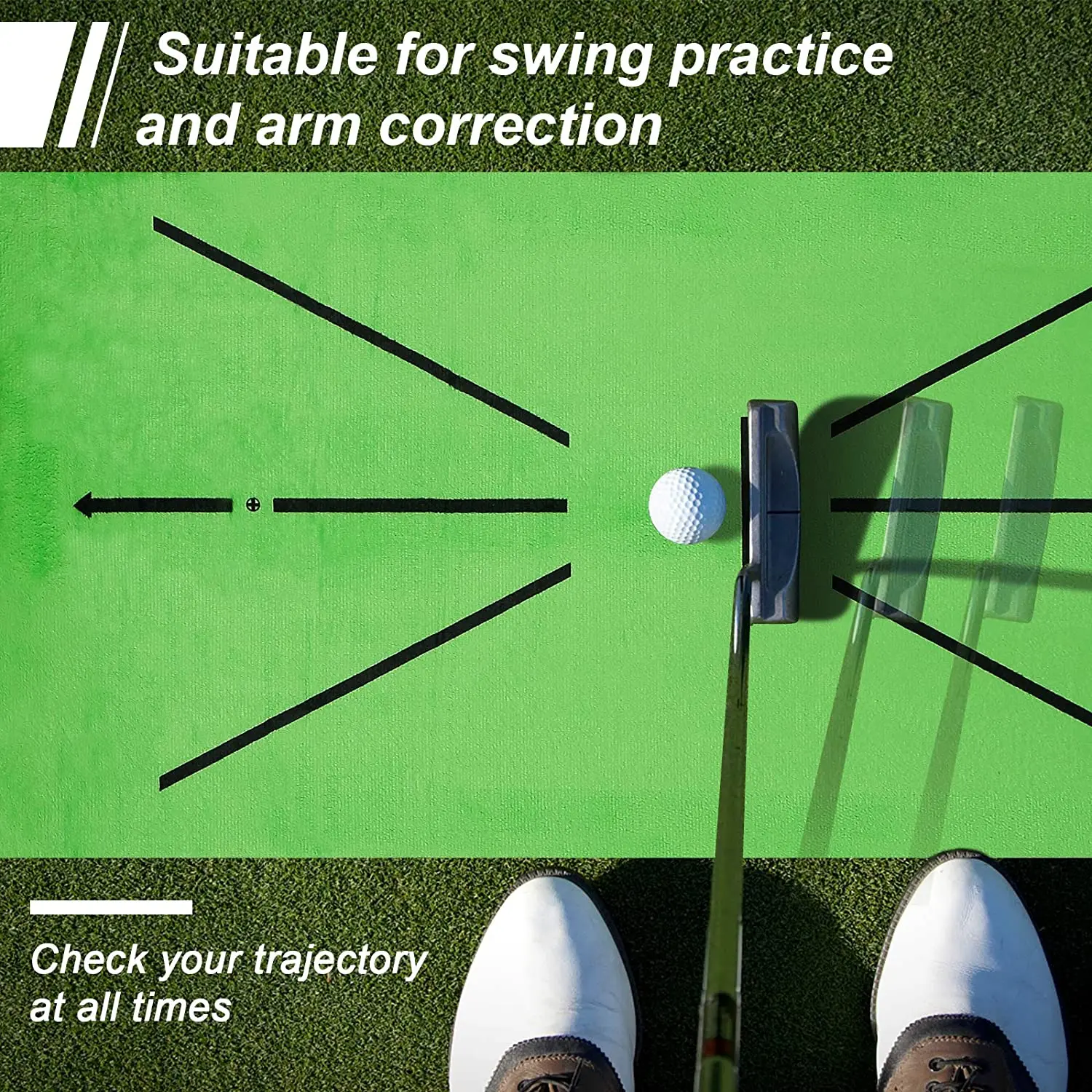 Description Picture 6 of itemPortable Golf Swing Practice Pad, 30x60cm Swing Trajectory Correction Training Auxiliary Pad