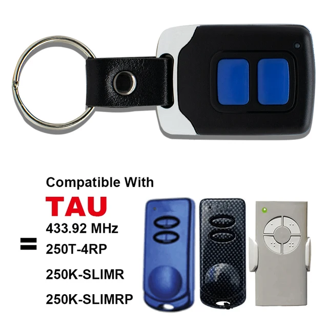 TAU 2/4Buttons 433mhz Garage Remote Control for TAU 250T-4RP 250K-SLIM 250K-SLIM RP 433.92MHz Rolling Code Gate Door Opener 3