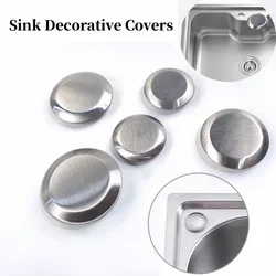 Sink Pool Detergent Hole Cover Stainless Steel Water Stopper Drainage Seal Plug Washing Basin Sealed Cap for Kitchen Accessories