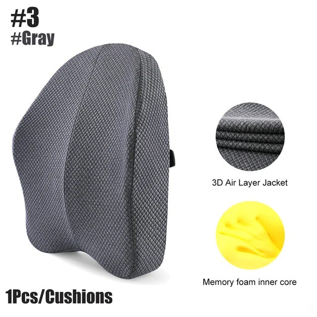 YR Trade Memory Foam Seat Cushion Orthopedic Coccyx Office Chair Cushion  Support Pillow Car Seat Hip Pain Relief Massage Pad - AliExpress