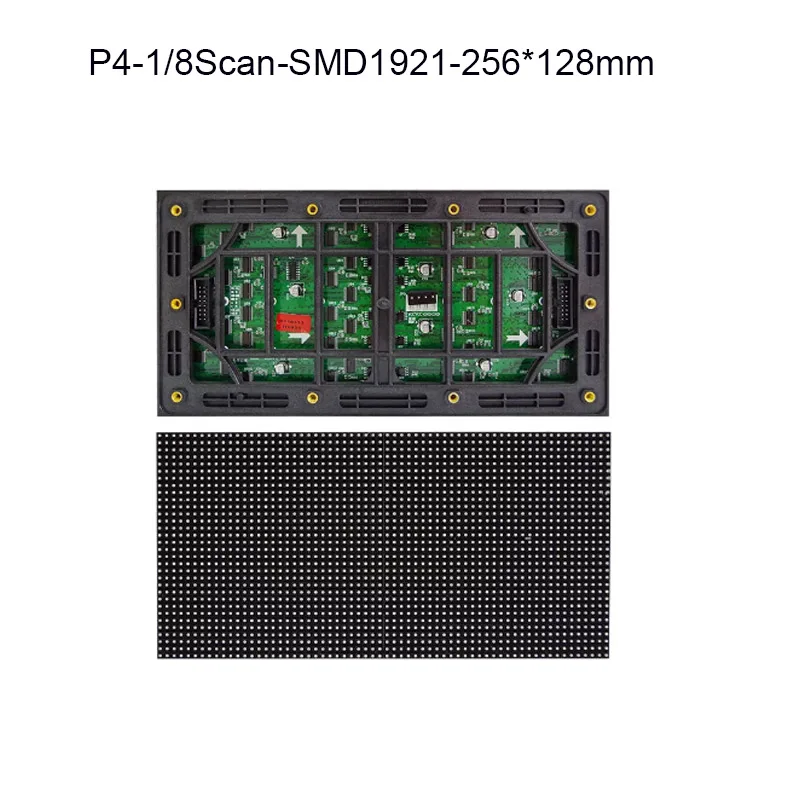 P4 High Brightness HD video wall outdoor RGB Waterproof LED display module 256x128mm 1/8Scan led display module panel