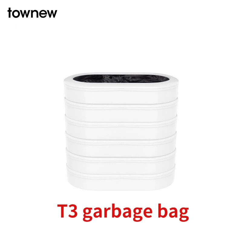 TOWNEW T1 and T3 Durable Garbage Bags Refill Ring for Smart Kitchen Trash Cans