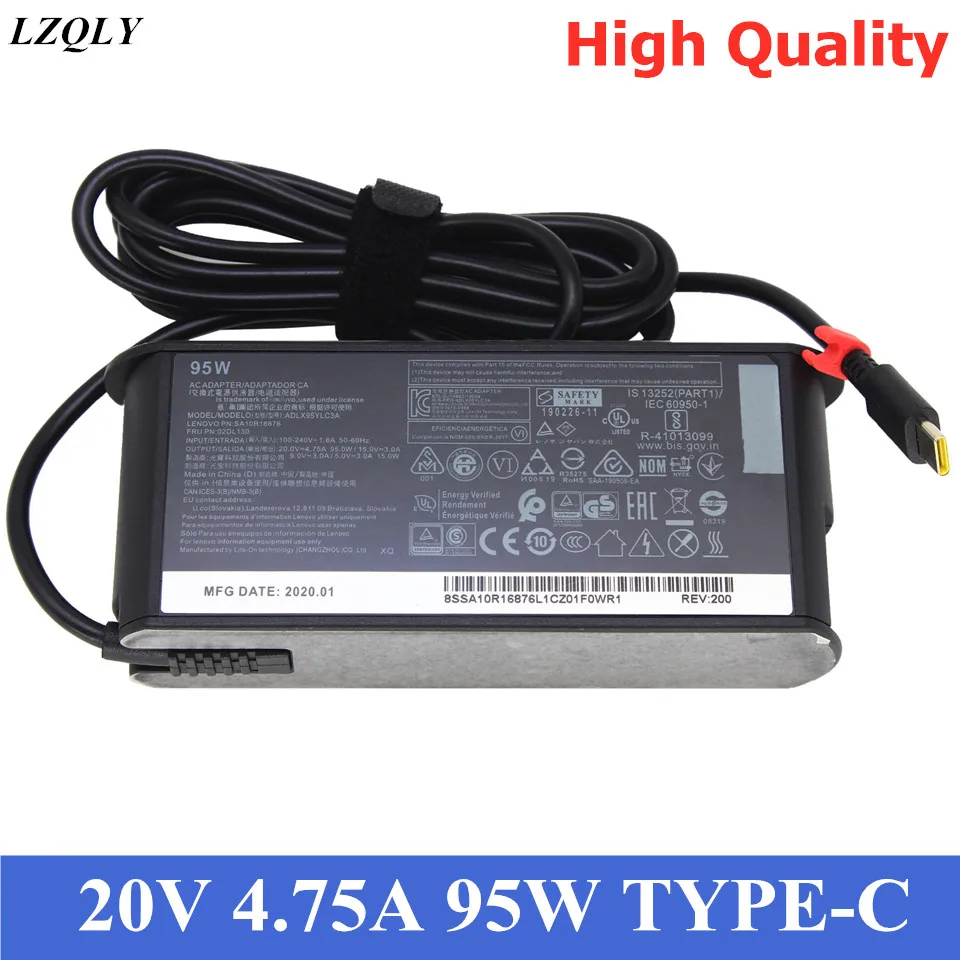 

Original 20V 4.75A 95W ADLX95YLC3A ADLX95YCC3A Power Supply AC Adapter For LENOVO THINKPAD Y740S X1 TABLET 2016 Laptop Charger