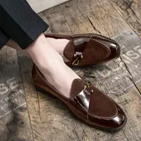 Men's Casual Business Loafers High Quality Luxury Leather Shoes f 5