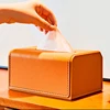 Light Luxury Tissue Box Desktop Paper Holderw with Spring Dispenser Storage Napkin Case Organizer Ornament Craft 1