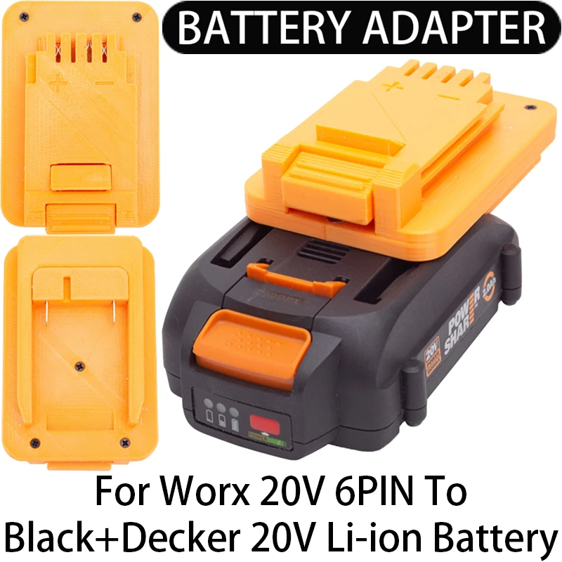 Battery Adapter/Converter for Bauer/Black&Decker 20V Li-ion tool