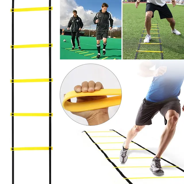 Agility Ladder Football Training Speed and Balance Training Footwork Nylon Strap Jumping Ladder Football Training Energy Ladder 3