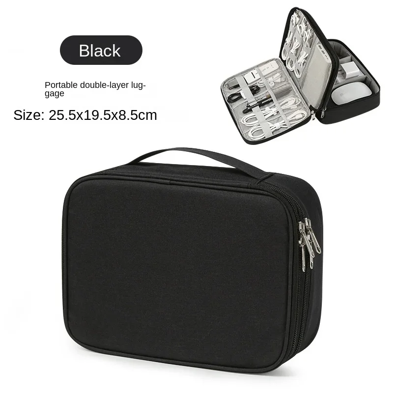 Compact Waterproof Travel Cable Organizer - Portable USB Charger and Storage Solution